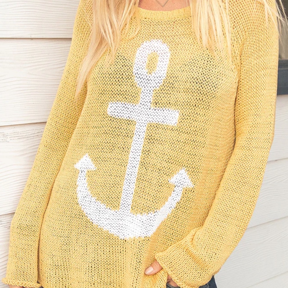 Wood Ships Anchor Raglan Cotton - Size XS/Small